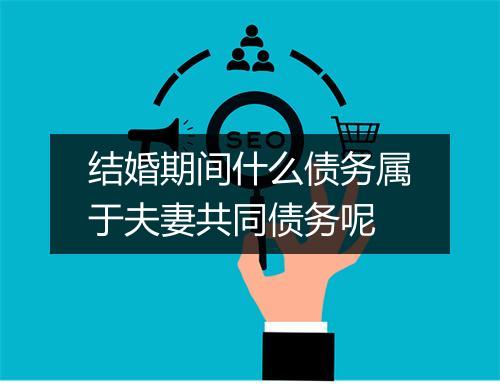 结婚期间什么债务属于夫妻共同债务呢