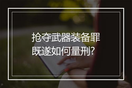 抢夺武器装备罪既遂如何量刑?
