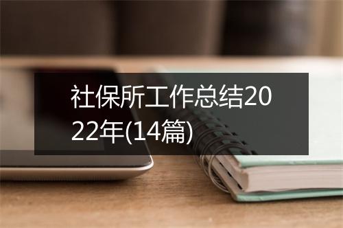 社保所工作总结2022年(14篇)