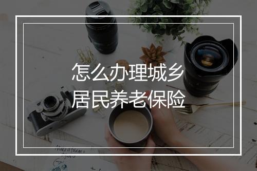 怎么办理城乡居民养老保险