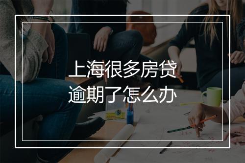 上海很多房贷逾期了怎么办