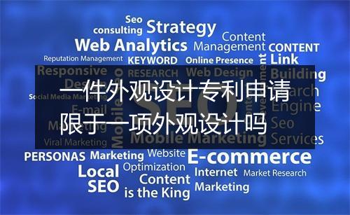 一件外观设计专利申请限于一项外观设计吗