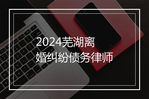 2024芜湖离婚纠纷债务律师