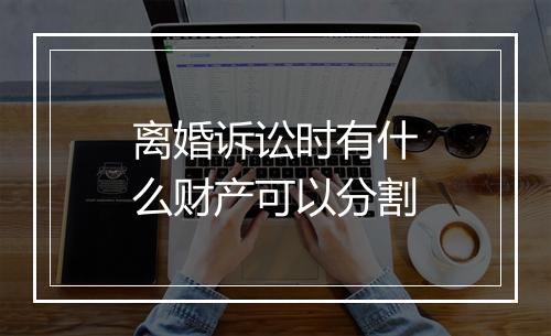 离婚诉讼时有什么财产可以分割