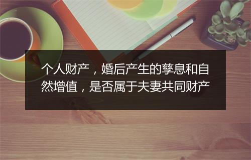 个人财产，婚后产生的孳息和自然增值，是否属于夫妻共同财产