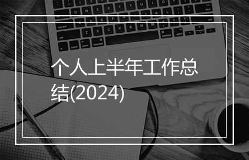 个人上半年工作总结(2024)