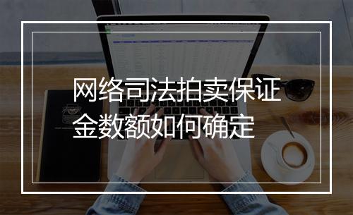 网络司法拍卖保证金数额如何确定