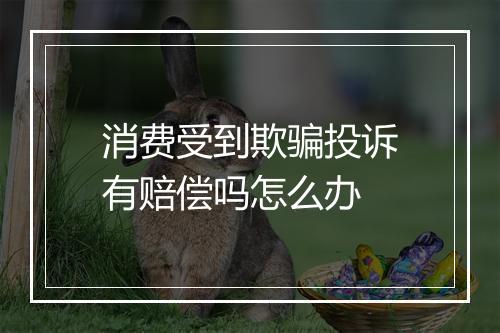 消费受到欺骗投诉有赔偿吗怎么办