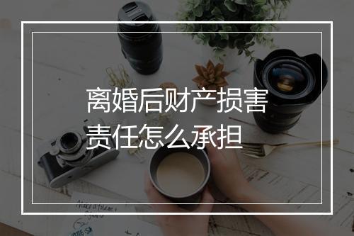 离婚后财产损害责任怎么承担