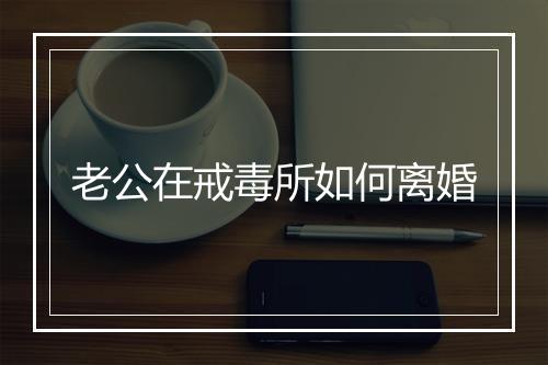 老公在戒毒所如何离婚