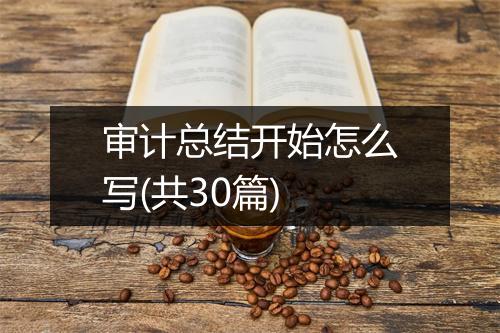 审计总结开始怎么写(共30篇)