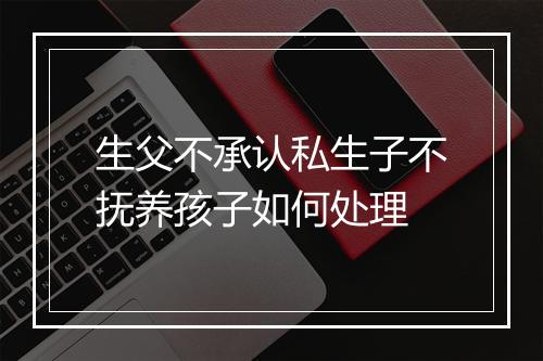 生父不承认私生子不抚养孩子如何处理