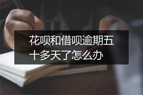 花呗和借呗逾期五十多天了怎么办