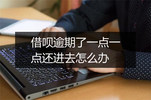 借呗逾期了一点一点还进去怎么办