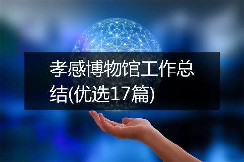 孝感博物馆工作总结(优选17篇)