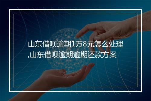 山东借呗逾期1万8元怎么处理,山东借呗逾期逾期还款方案