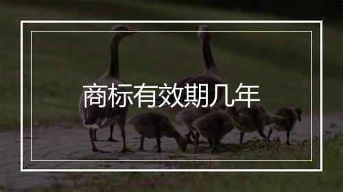 商标有效期几年