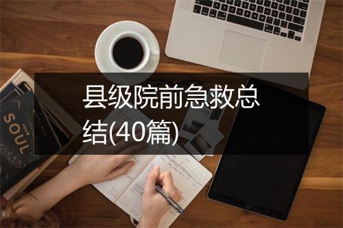 县级院前急救总结(40篇)