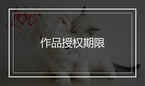 作品授权期限