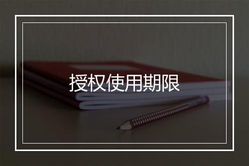 授权使用期限