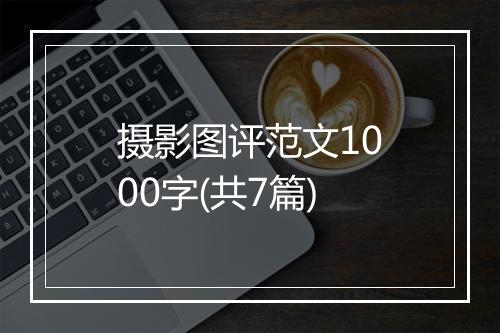 摄影图评范文1000字(共7篇)