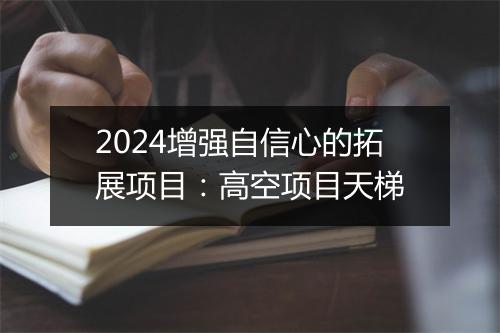 2024增强自信心的拓展项目：高空项目天梯