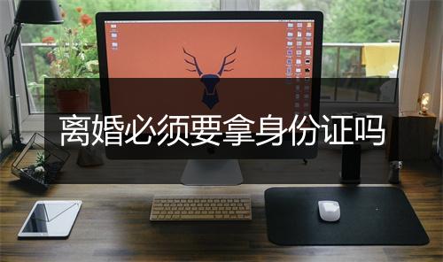 离婚必须要拿身份证吗