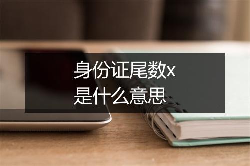 身份证尾数x是什么意思