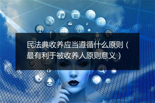 民法典收养应当遵循什么原则（最有利于被收养人原则意义）