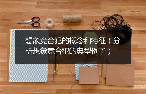 想象竞合犯的概念和特征（分析想象竞合犯的典型例子）