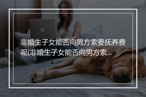 非婚生子女能否向男方索要抚养费呢(非婚生子女能否向男方索要抚养费)