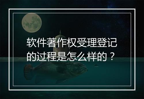 软件著作权受理登记的过程是怎么样的？