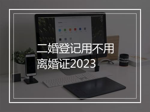 二婚登记用不用离婚证2023