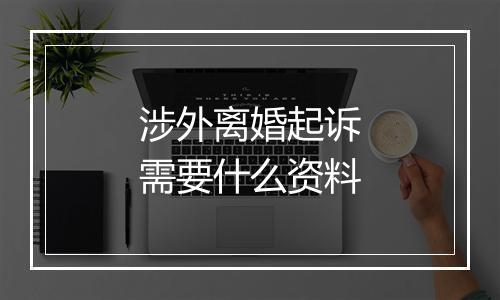 涉外离婚起诉需要什么资料