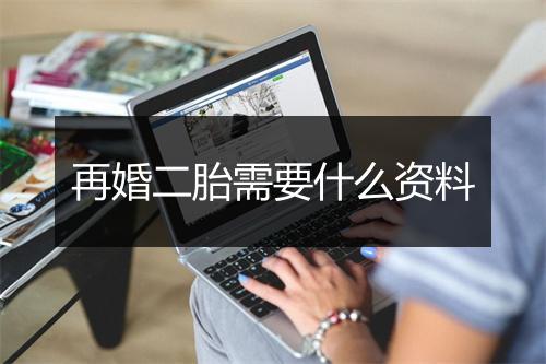 再婚二胎需要什么资料