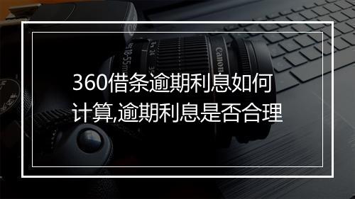 360借条逾期利息如何计算,逾期利息是否合理