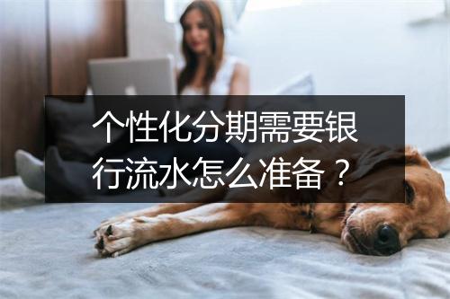 个性化分期需要银行流水怎么准备？