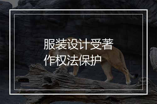 服装设计受著作权法保护