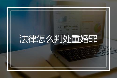 法律怎么判处重婚罪