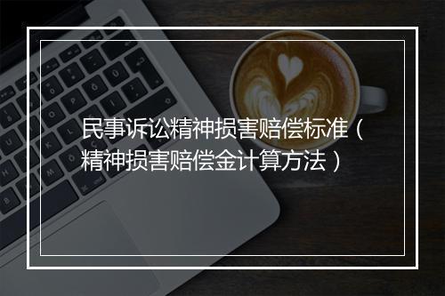 民事诉讼精神损害赔偿标准（精神损害赔偿金计算方法）