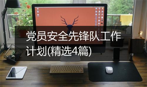 党员安全先锋队工作计划(精选4篇)