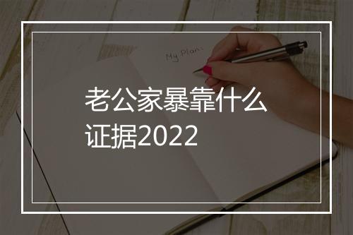 老公家暴靠什么证据2022