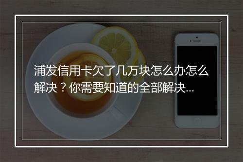 浦发信用卡欠了几万块怎么办怎么解决？你需要知道的全部解决方法