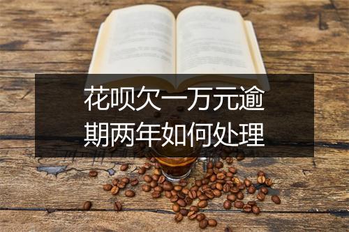 花呗欠一万元逾期两年如何处理