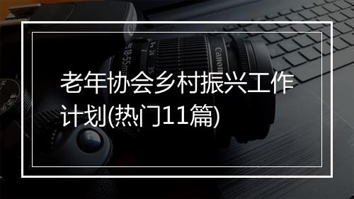 老年协会乡村振兴工作计划(热门11篇)