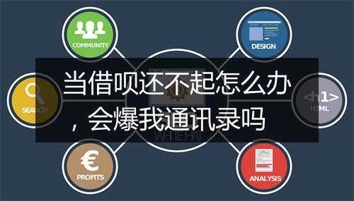 当借呗还不起怎么办，会爆我通讯录吗