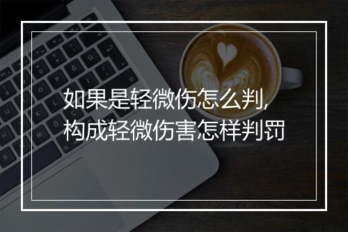 如果是轻微伤怎么判,构成轻微伤害怎样判罚
