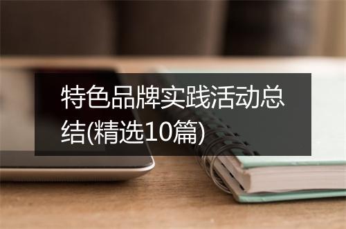 特色品牌实践活动总结(精选10篇)