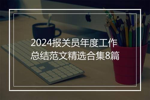 2024报关员年度工作总结范文精选合集8篇