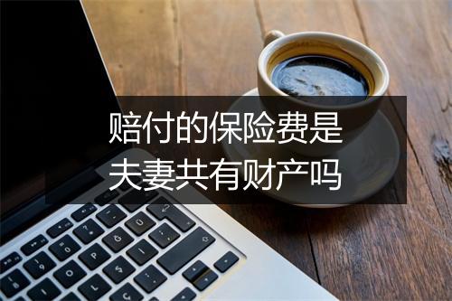 赔付的保险费是夫妻共有财产吗